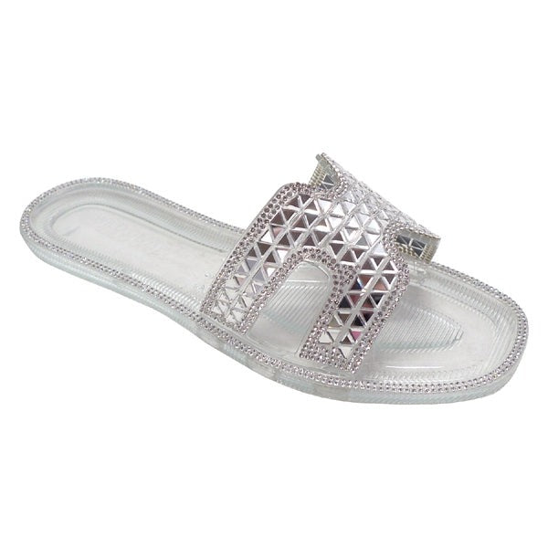Wild Diva Jacelyn-25 Clear Open H Sandals