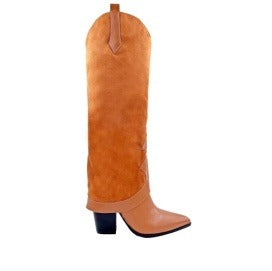 Berness Brandy Brown Pointed Toe Cowboy Boots